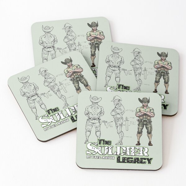 Item preview, The Soldier Legacy #3: Character turnaround designed and sold by Mason Comics.