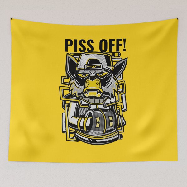 Item preview, Unfriendly Cat - Piss Off! designed and sold by ManiaTeec.