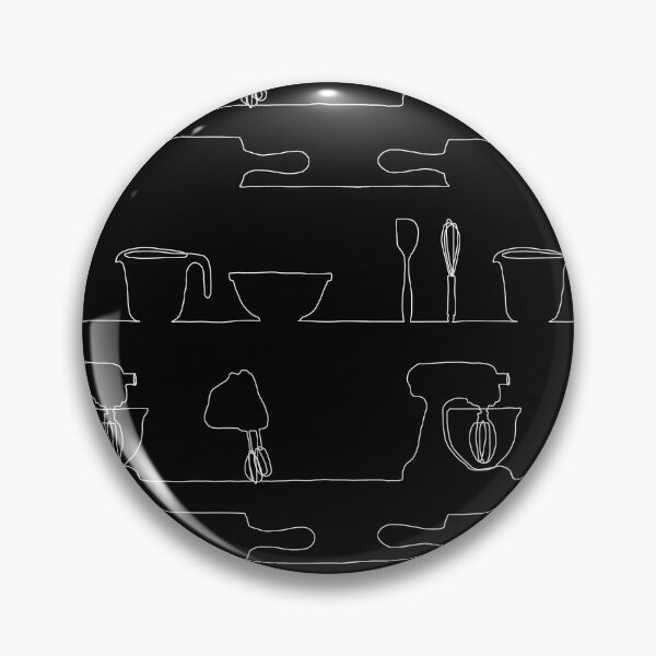 Item preview, Baking tools line art in black and white designed and sold by Quick Brown Fox Canada.