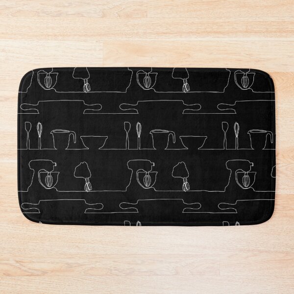 Item preview, Baking tools line art in black and white designed and sold by Quick Brown Fox Canada.