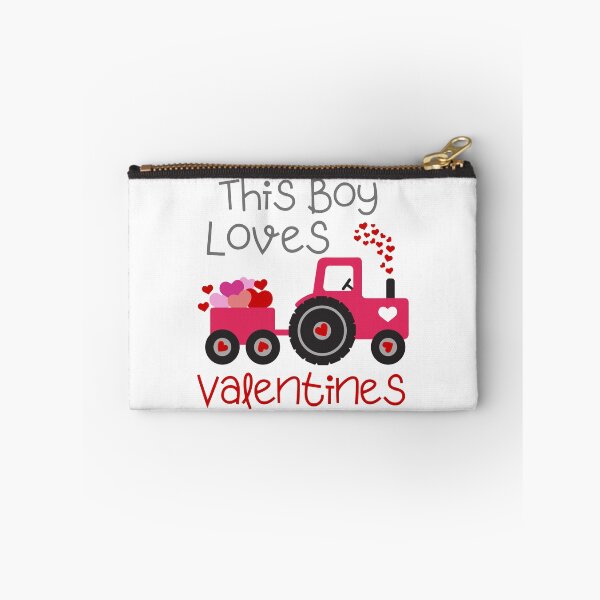Item preview, This Boy Loves Valentines | Cute Valentines Tractor Loaded with Hearts designed and sold by InkItStudio.