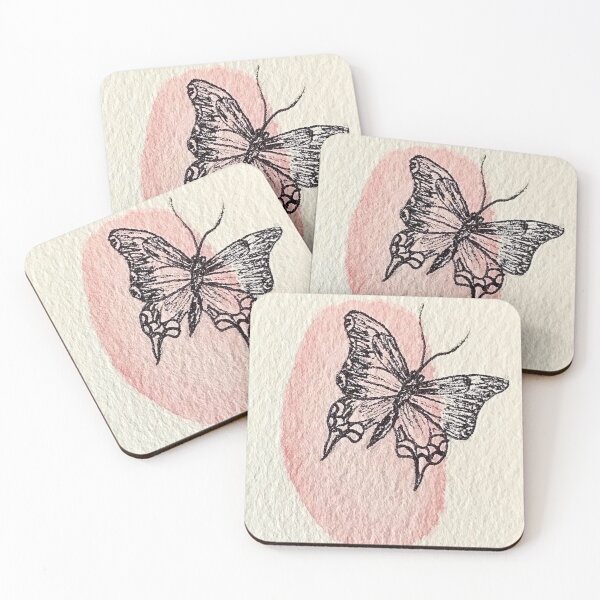 Artikelvorschau, Schmetterling Rosa Design entworfen und verkauft von bethechange0325.