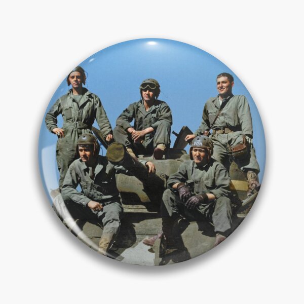 Item preview, Tank crew with Sherman tank during training maneuvers. 28 March 1944. designed and sold by Marina Amaral.