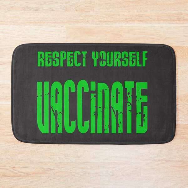 Item preview, Respect yourself, vaccinate quote in green  designed and sold by all-quotes.