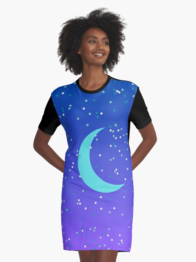 Moon and stars sales t shirt dress