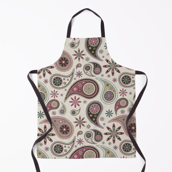 Item preview, Tan, Pink & Black Paisley Pattern designed and sold by yougalore.