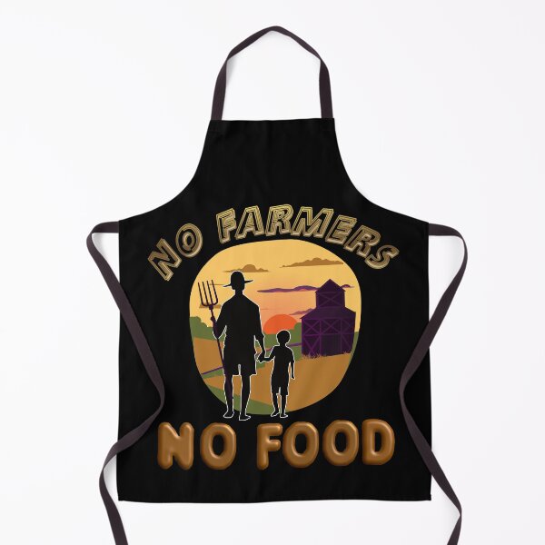 Item preview, NO FARMERS NO FOOD saying motif designed and sold by Momentfaenger.