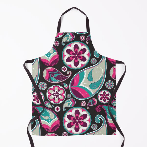 Item preview, Pink, Teal and Black Paisley Pattern designed and sold by yougalore.