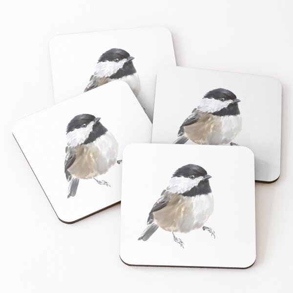 Item preview, Black Capped Chickadee Bird Art designed and sold by Jennifer Ackerman.