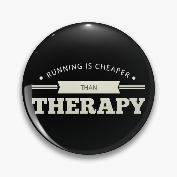 Item preview, running is cheaper than therapy designed and sold by GraphicBit.