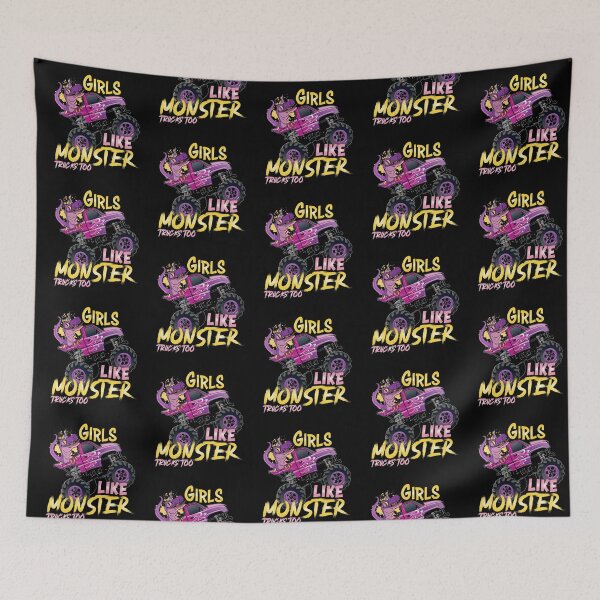 Item preview, Girls Like Monster Trucks Too Off Road Unicorn T-Rex Dinosaur  designed and sold by 9ine9.