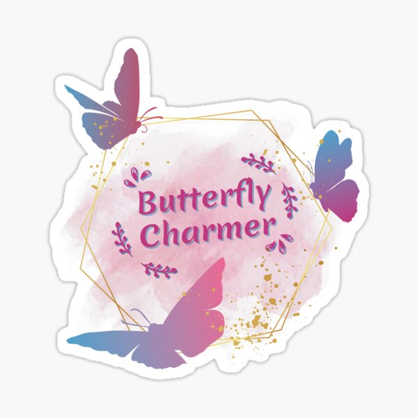 Butterfly Charmer Sky Sticker