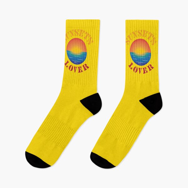 Item preview, SUNSETS LOVER colorful- yellow background designed and sold by KLINESTORE.