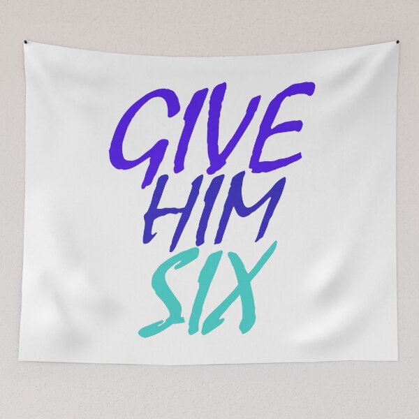 Item preview, GIVE HIM SIX Sticker designed and sold by Shop us .