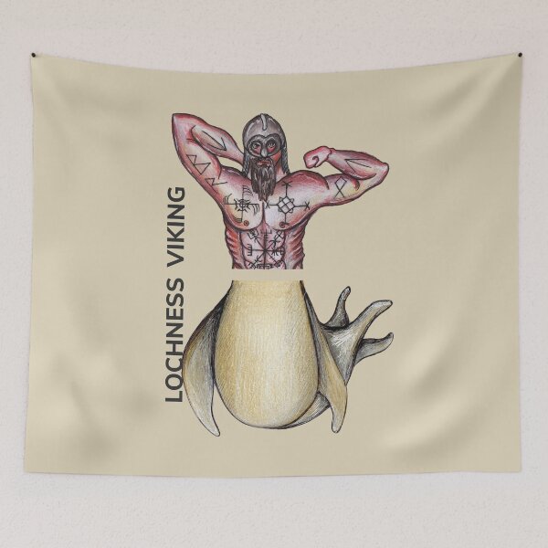 Item preview, LOCHNESS VIKING by FrankenDuo wheatfield brown white designed and sold by FrankenDuo.