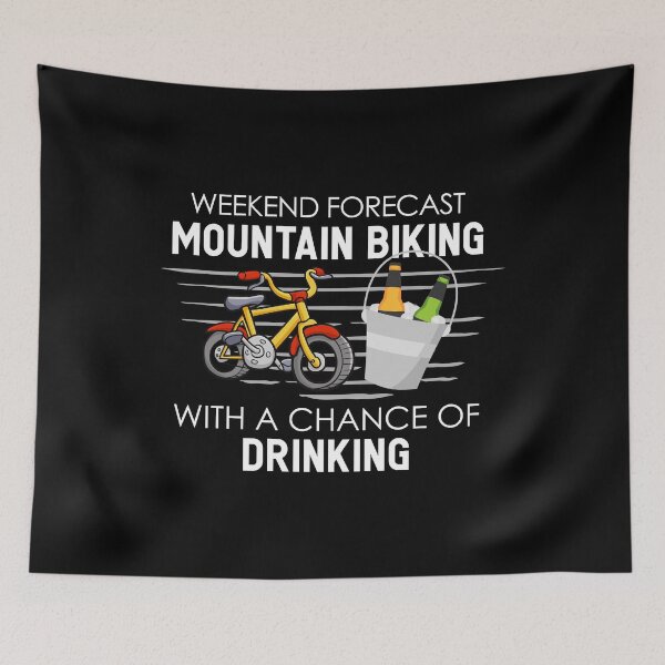 Item preview, Funny Mountain Bike Weekend Forecast MTB designed and sold by OneMTB.