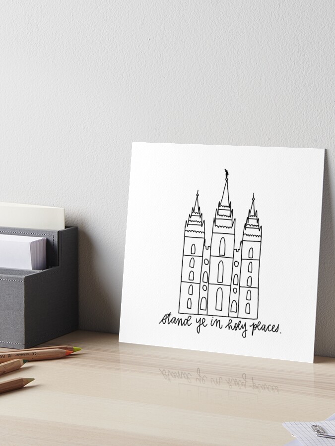 Salt Lake City LDS Temple Stand Ye in Holy Places