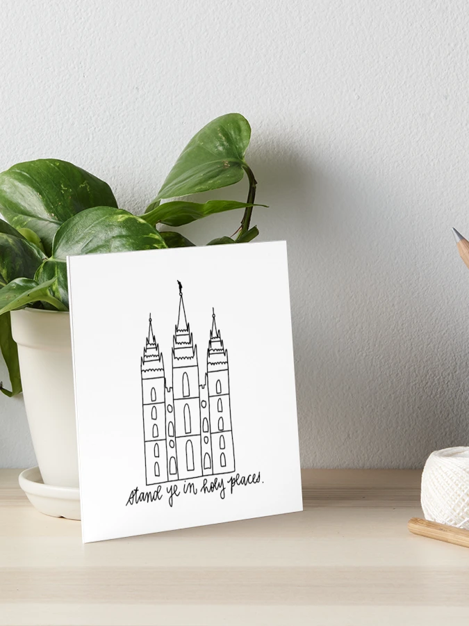 Salt Lake City LDS Temple Stand Ye in Holy Places
