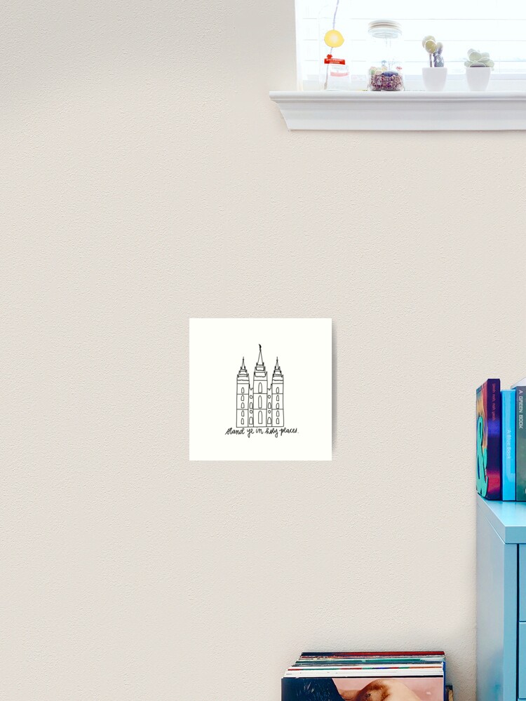 Salt Lake City LDS Temple Stand Ye in Holy Places