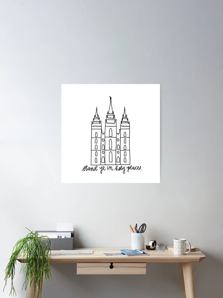 Salt Lake City LDS Temple Stand Ye in Holy Places