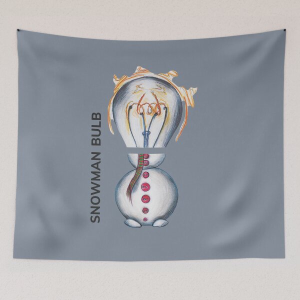 Item preview, SNOWMAN BULB by FrankenDuo steel grey designed and sold by FrankenDuo.