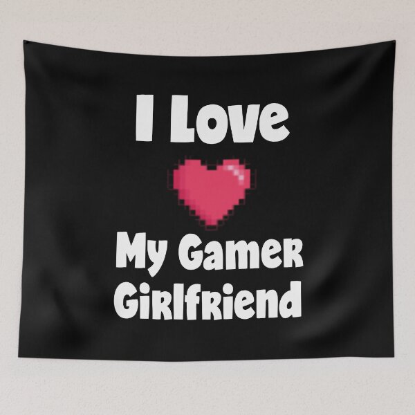 Item preview, I love my gamer girlfriend valentines day  designed and sold by Dream Imagine Create ..