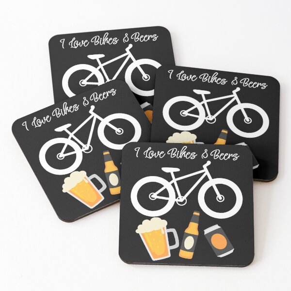 Item preview, I Love Bikes and Beer Mountain Bike Bicycle Cycling designed and sold by OneMTB.