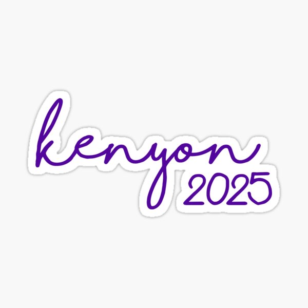 "Kenyon College Class of 2025 Sticker" Sticker for Sale by maliacampain