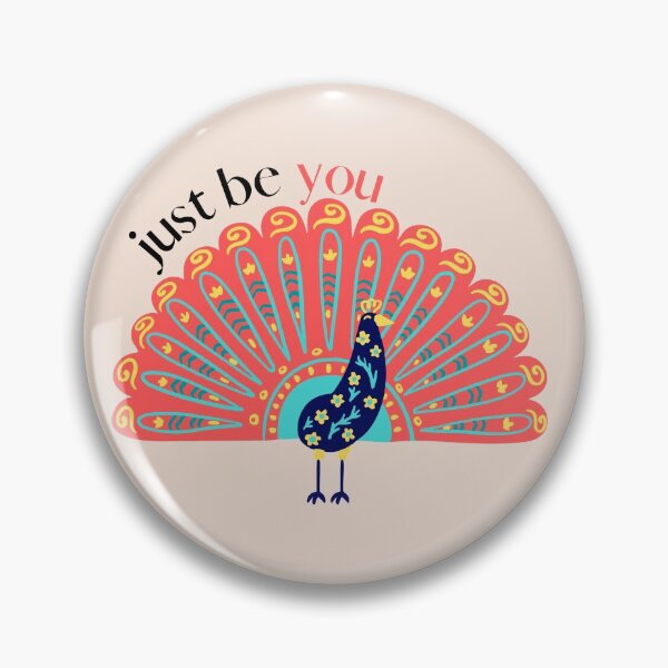Item preview, just be you be unique colorful peacock designed and sold by TheWaterBirds.