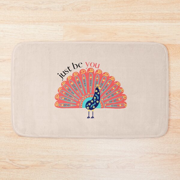 Item preview, just be you be unique colorful peacock designed and sold by TheWaterBirds.