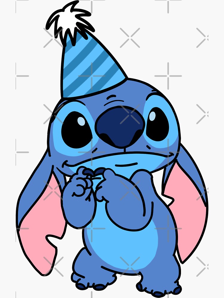 Stitch Straw Topper Birthday Celebration Party Hat 