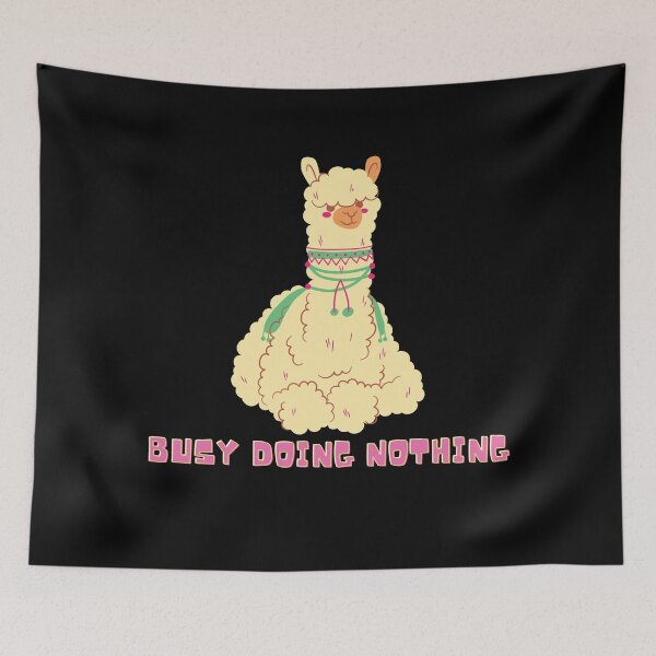 Item preview, Llama Busy Doing Nothing designed and sold by Marvel Rivals Art.