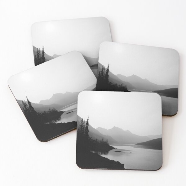 Item preview, Black and White Mountain Lake designed and sold by Tortelikeatiger.