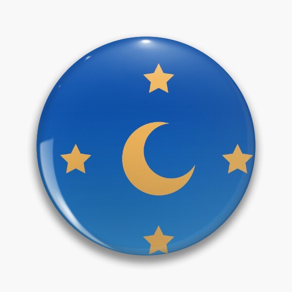 Item preview, Golden Crescent Moon and Stars in Gradient Blue Sky designed and sold by ShaunSandhu.