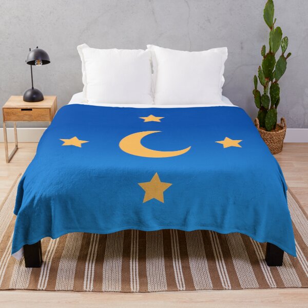 Item preview, Golden Crescent Moon and Stars in Gradient Blue Sky designed and sold by ShaunSandhu.