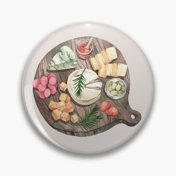 Item preview, Round Assorted Cheese and Fruits Board designed and sold by Alicia Chee.