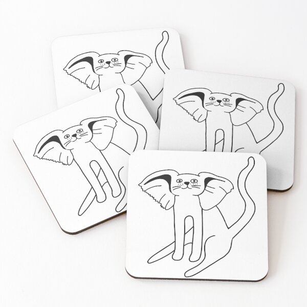 Item preview, Cat with elephant ears designed and sold by Lily Nager.