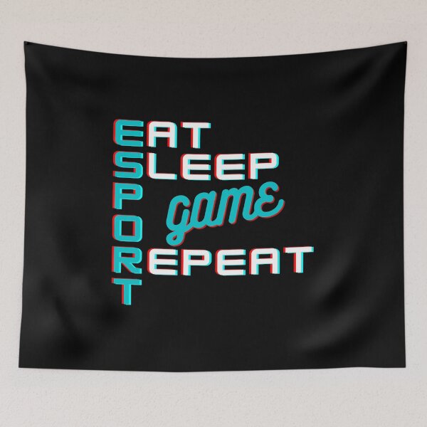 Item preview, Esport Eat Sleep Game Repeat designed and sold by PopReset.