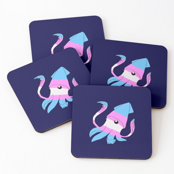 Item preview, Trans Flag Squid designed and sold by Squidink2124.