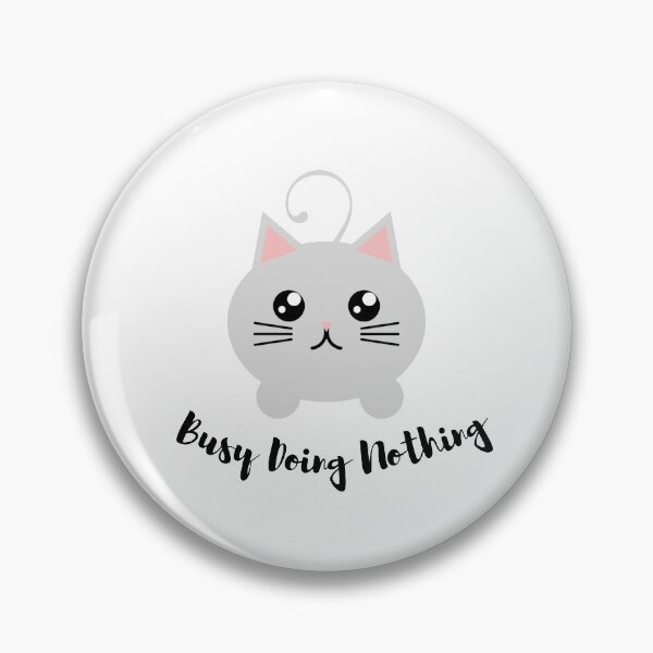 Item preview, *Busy Doing Nothing*- Gray Kitten  designed and sold by CSdoodles.