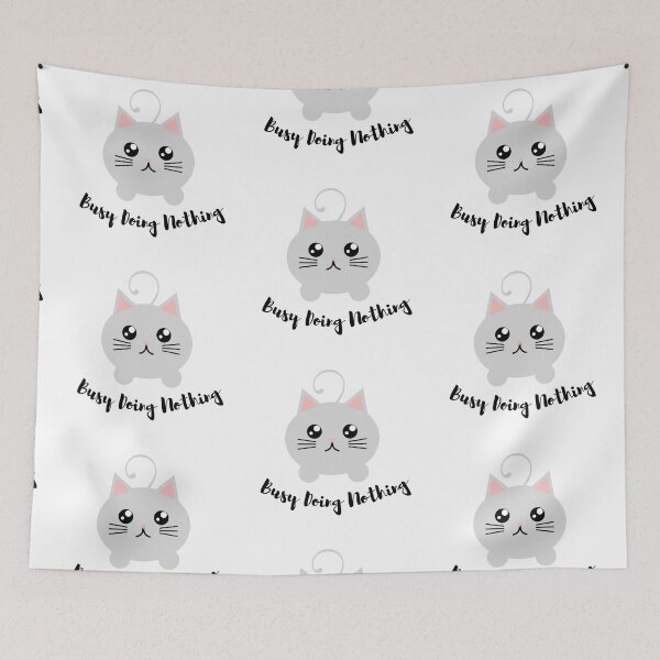 Item preview, *Busy Doing Nothing*- Gray Kitten  designed and sold by CSdoodles.