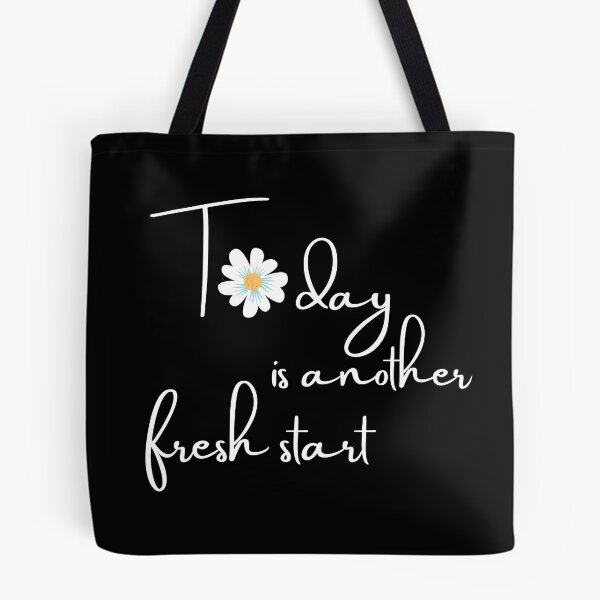 Item preview, Today is another fresh start, Flower power, Inspirational Quote, Optimism designed and sold by naturecdesigns.