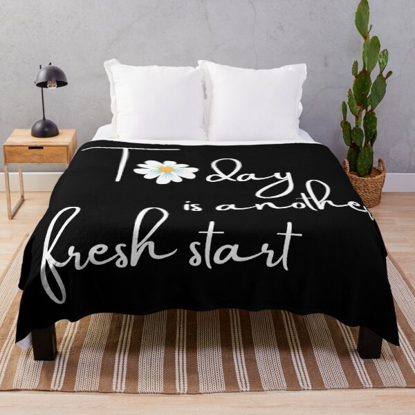 Item preview, Today is another fresh start, Flower power, Inspirational Quote, Optimism designed and sold by naturecdesigns.