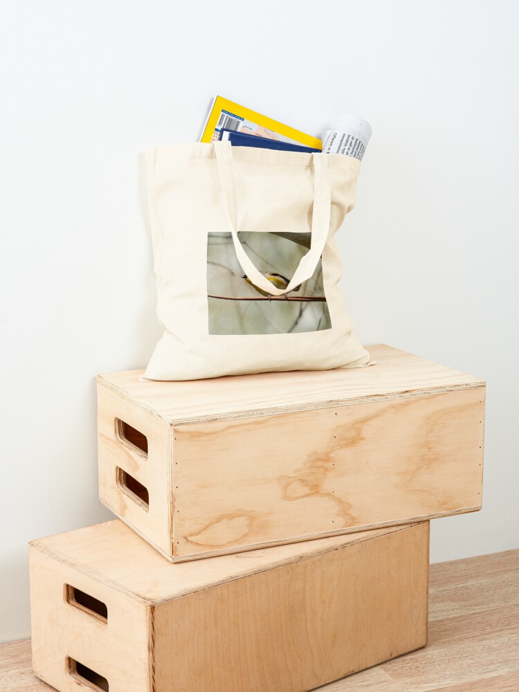 Thumbnail 4 of 5, Tote Bag, PARDALOTE ~ Striated Pardalote ddmSDtau by David Irwin 06012021 designed and sold by tasmanianartist.