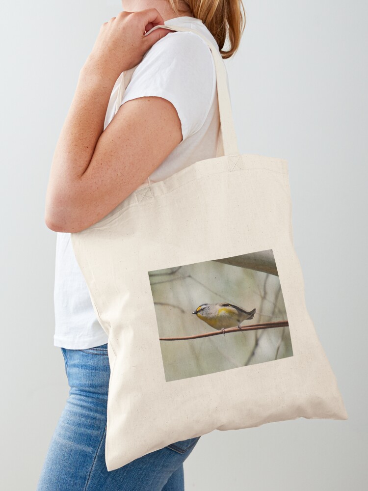 Thumbnail 1 of 5, Tote Bag, PARDALOTE ~ Striated Pardalote ddmSDtau by David Irwin 06012021 designed and sold by tasmanianartist.