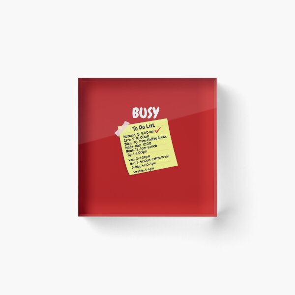 Item preview, Busy Doing Nothing To Do List designed and sold by Freestylist.