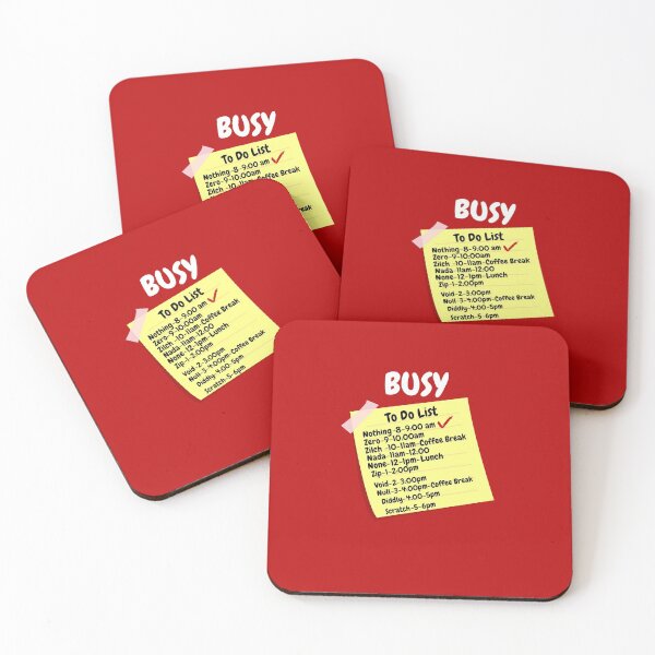 Item preview, Busy Doing Nothing To Do List designed and sold by Freestylist.