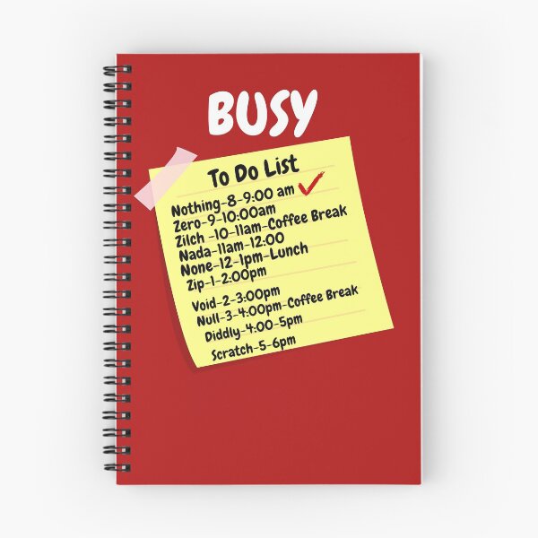 Item preview, Busy Doing Nothing To Do List designed and sold by Freestylist.