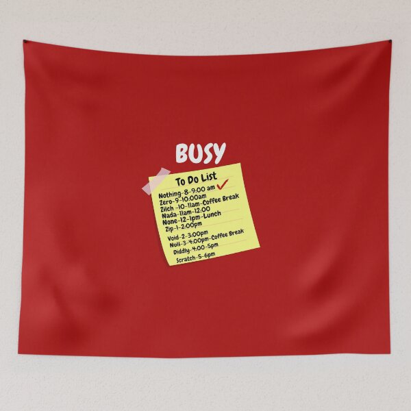 Item preview, Busy Doing Nothing To Do List designed and sold by Freestylist.