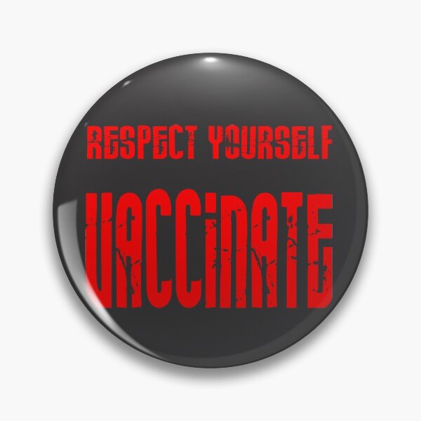 Item preview, Respect yourself, vaccinate quote in red designed and sold by all-quotes.